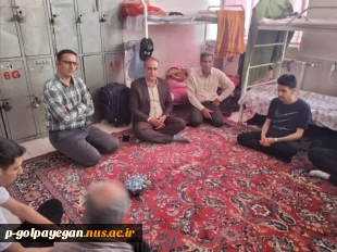 نشست صمیمانه سرپرست، مسئولین امور دانشجویی با دانشجویان به مناسبت هفته خوابگاه  2