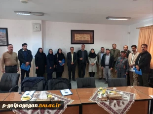 رئیس دانشگاه ملی مهارت استان اصفهان به همراه نماینده نهاد رهبری از آموزشکده ملی مهارت گلپایگان بازدید نمودند 2