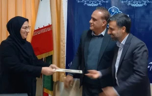 برگزاری مراسم جشن ولادت حضرت زهرا(س) روز زن و تکریم مقام مادر با حضور حراست دانشگاه ملی مهارت استان و کارکنان آموزشکده 8